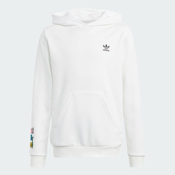 Blanco Polera con Capucha adidas Originals x Hello Kitty