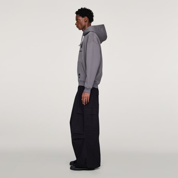 Grey Y-3 NBHD GRAPHIC HOODIE