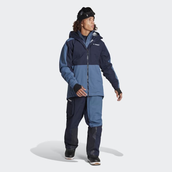 adidas TERREX 3-Layer Post-Consumer Nylon Snow Jacket - Blue | Men's ...