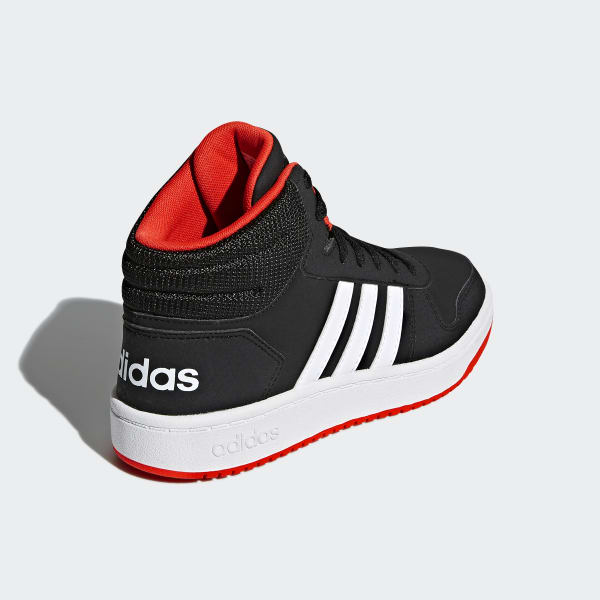 adidas Hoops 2.0 Mid Shoes - Black 