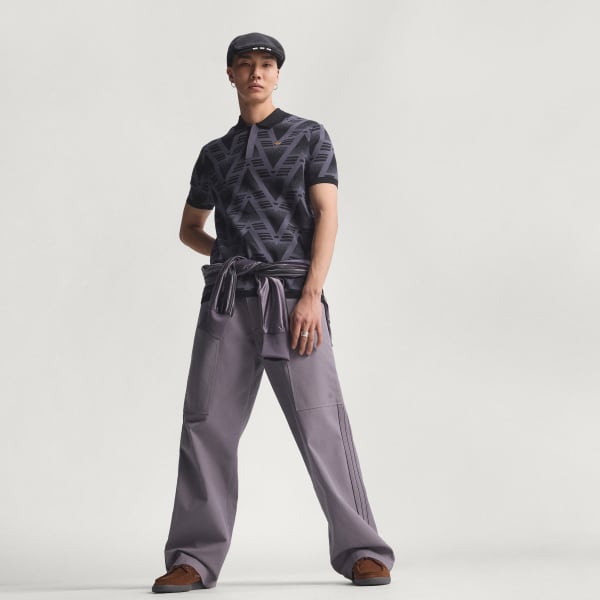 Black BRUISED BANANA FULLY FASHION KNIT POLO