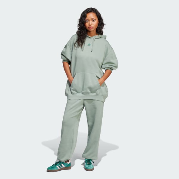 adidas Essentials Oversized Fleece Hoodie - Green | Free adidas Essentials Oversized Fleece Hoodie - Green | Free
