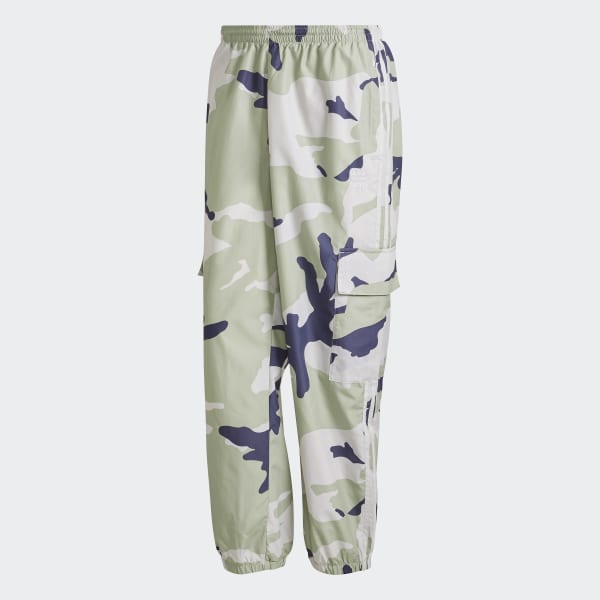 Grey Graphics Camo Nylon Trousers