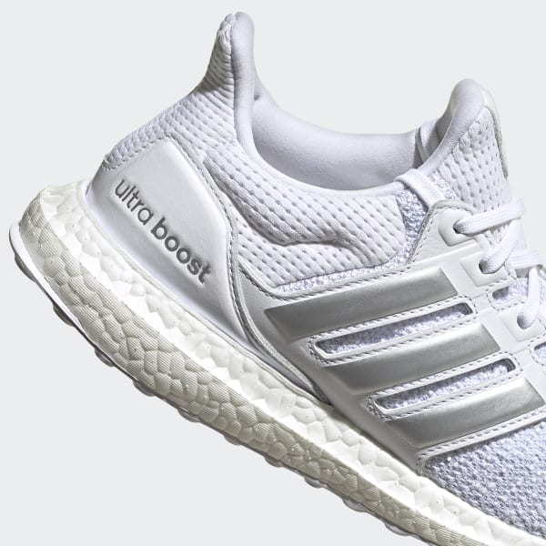 ultra boost white silver metallic