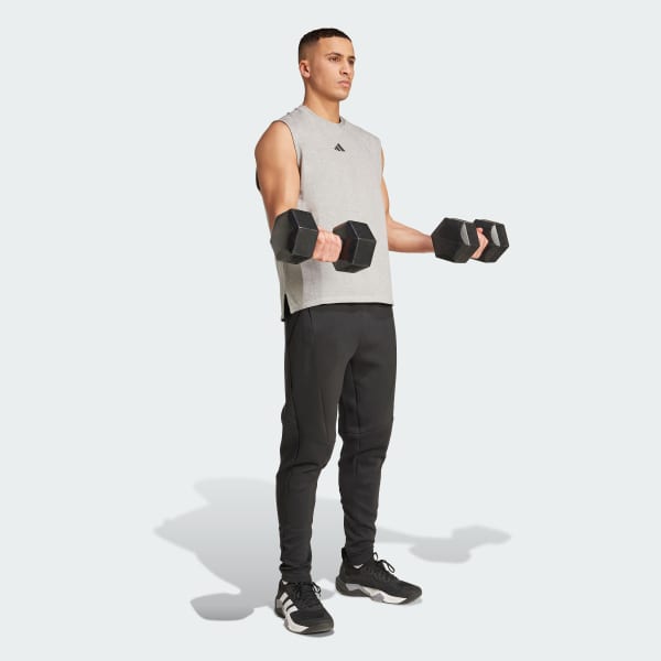 Grey D4T X Sleeveless Tank Top