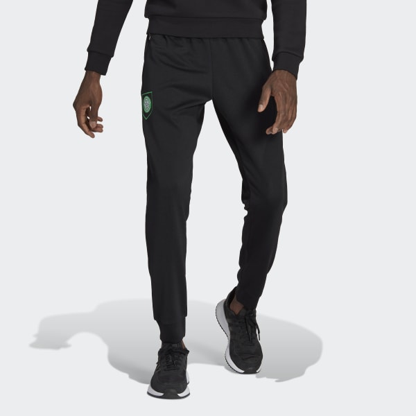 Svart Celtic FC Essentials Trefoil Joggers BUS98