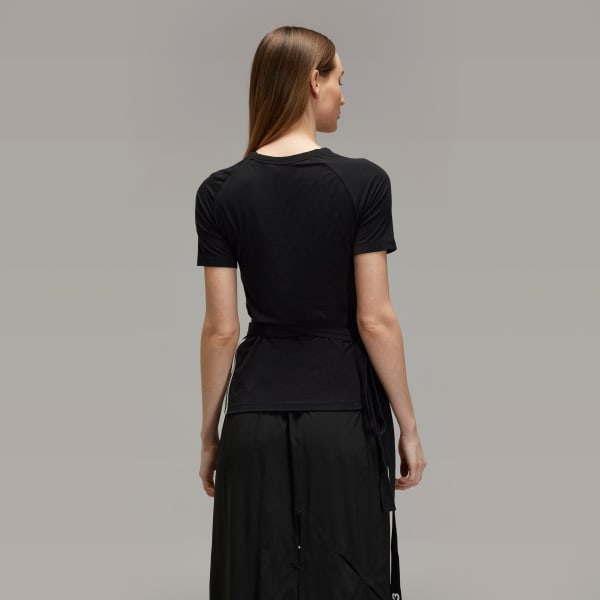 Black Y-3 Tencel Short Sleeve Tee
