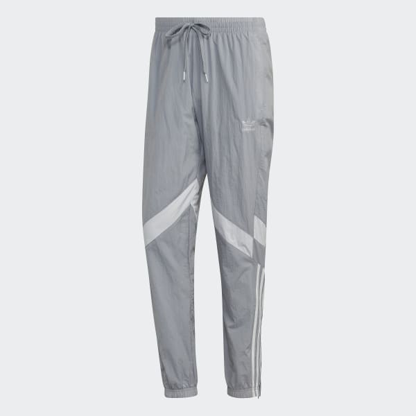 Grey adidas Rekive Track Tracksuit Bottoms