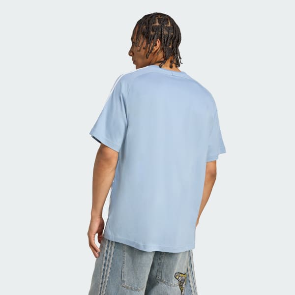 สีน้ำเงิน เสื้อยืดผ้าฝ้าย Teamgeist