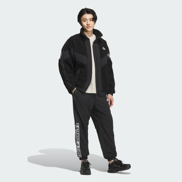 Black WORDING PACK 루스 핏 재킷