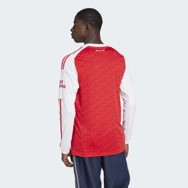 adidas Arsenal 25/26 Long Sleeve Home Jersey - Red | Free
