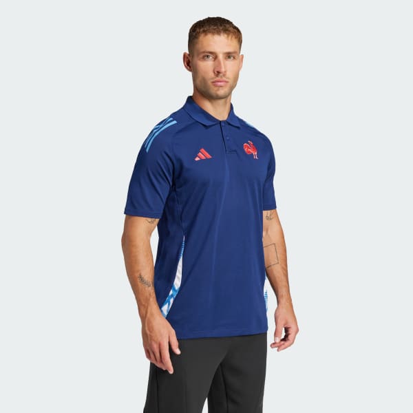 Blau Frankreich Training Poloshirt
