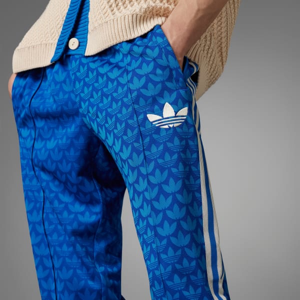 Bleu Pantalon de survêtement monogramme Adicolor 70s