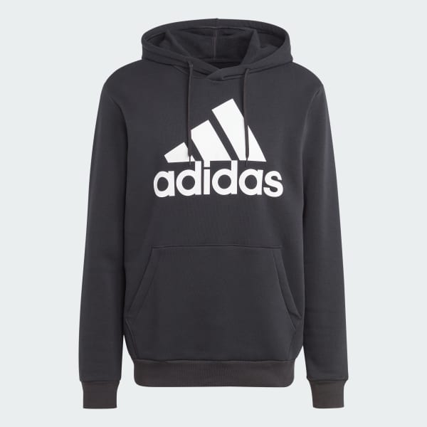 Negro Buzo con Capucha Essentials Felpa Logo Grande