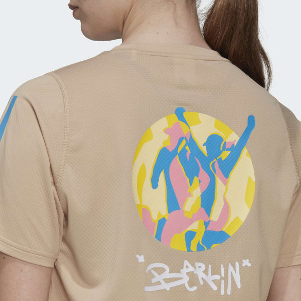 bézová Tričko Berlin Marathon 2022 Running Icons EDJ98