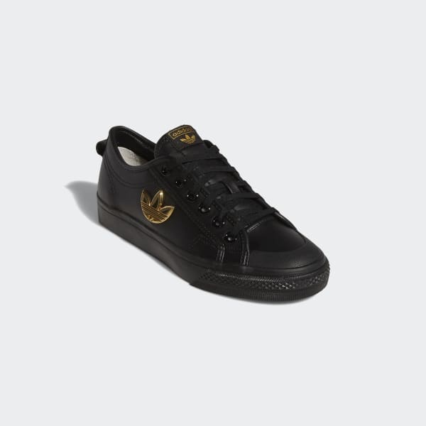 Black Nizza Trefoil Shoes FCD66