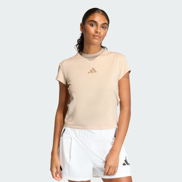 Beige adidas Z.N.E. Baby Tee