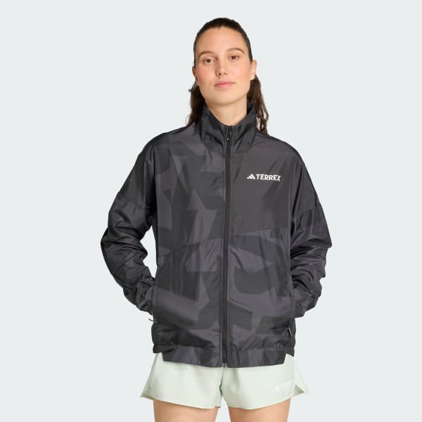 Schwarz Terrex Multi Printed Windjacke