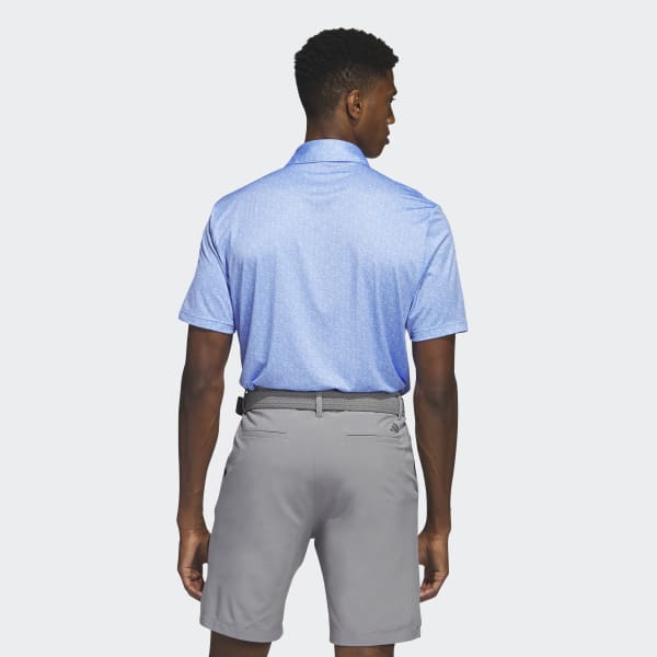 Blue Ultimate365 Allover Print Golf Polo Shirt
