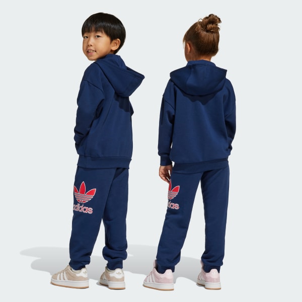 adidas Big Logo Kids Hoodie Set Blau adidas Deutschland