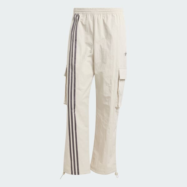 Krem Celana Cargo Front Stripes Woven
