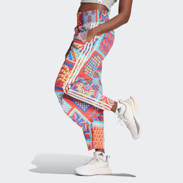 Azul Calça Premium adidas x Farm Rio