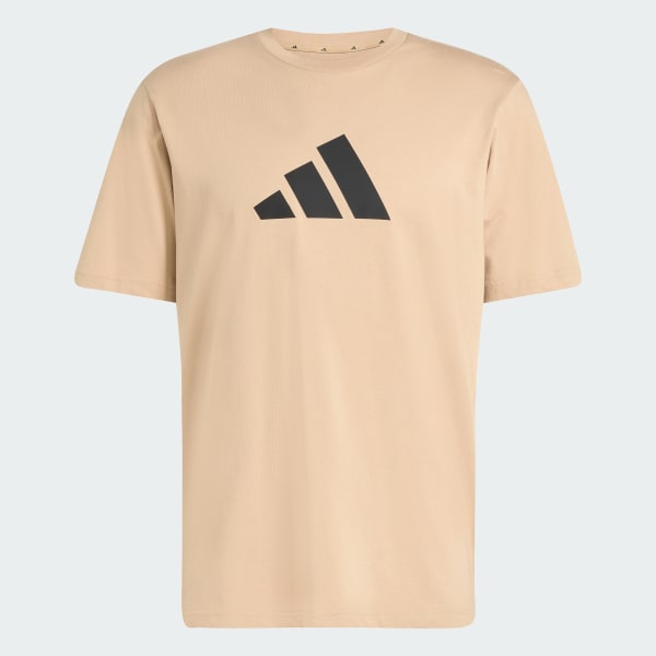 Brown Future Icons 3 Bar Logo Tee