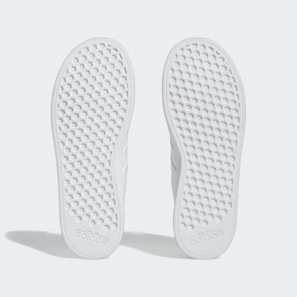 White Grand Court Court Elastic Lace and Top Strap Shoes