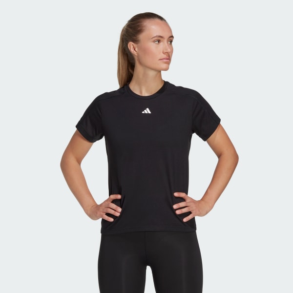 Schwarz AEROREADY Train Essentials Minimal Branding T-Shirt