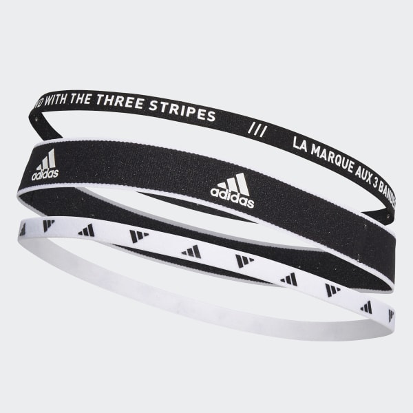 Svart Training Headbands 3 Per Pack