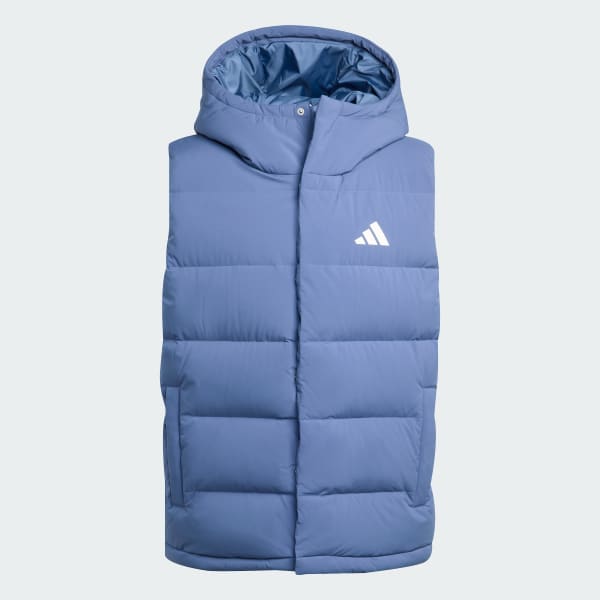 Bleu Veste sans manches à capuche CLIMAWARM Helionic