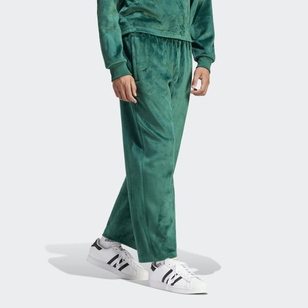 adidas Premium Essentials Velour Pants Green adidas Singapore