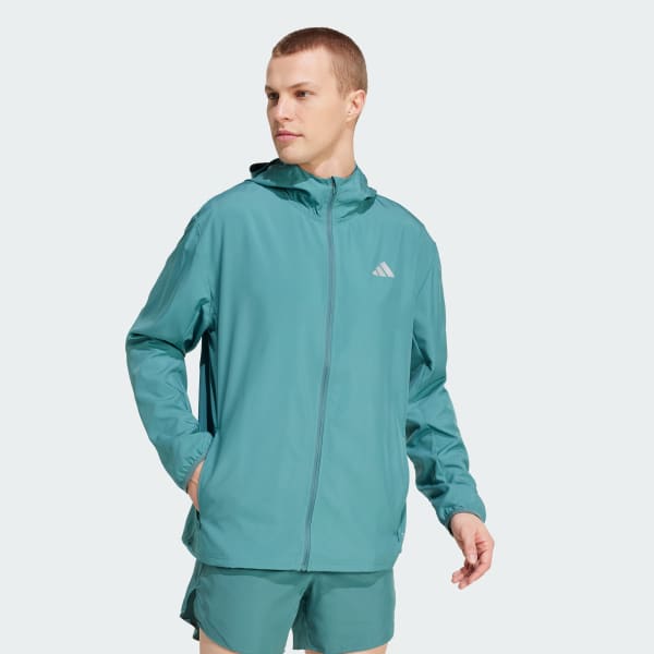 Adidas Windbreaker Pullover Green Adidas Run It Jacket Green