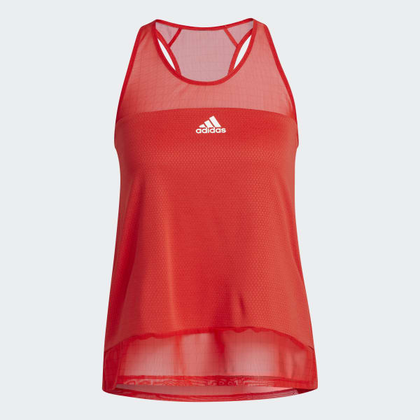 Red adidas tank top top