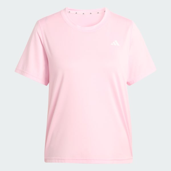 Rosa Camiseta Gola Careca Workout Essentials