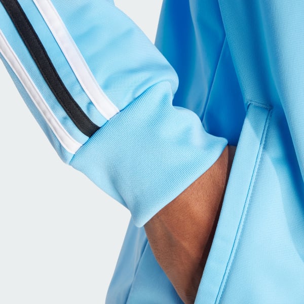 Adidas originals superstar track top sky blue on sale