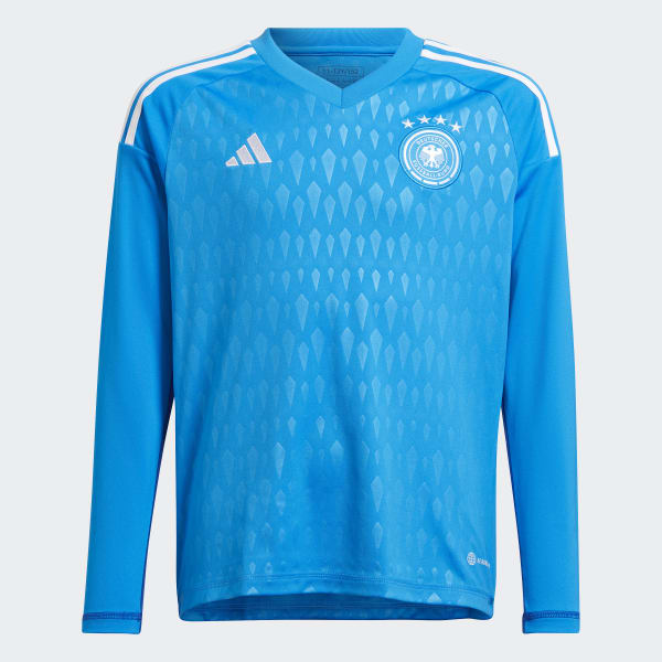 Niebieski Germany Tiro 23 Long Sleeve Goalkeeper Jersey TI154