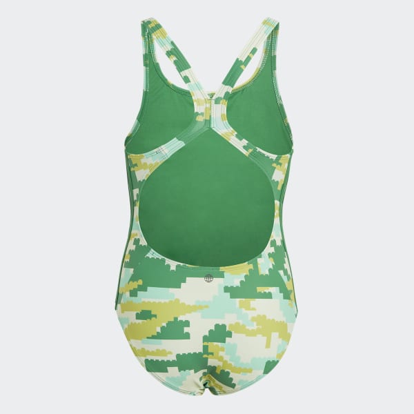 Green adidas shop swimsuit