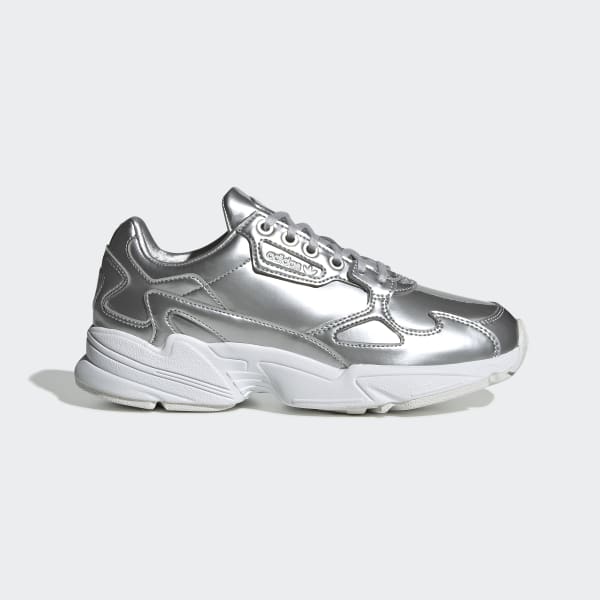 adidas falcon white silver