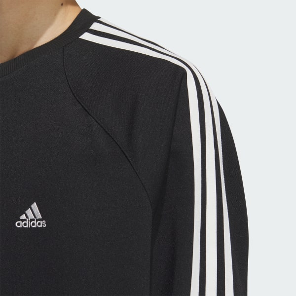 アディダス BYD3S ルーズフィット ピケ 長袖Tシャツ - ブラック