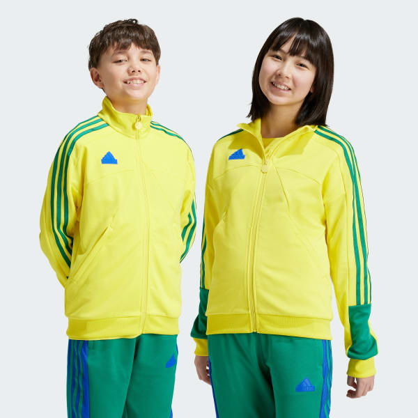 adidas Tiro Cut 3 Stripes Track Jacket Yellow Free Shipping with adiClub adidas US