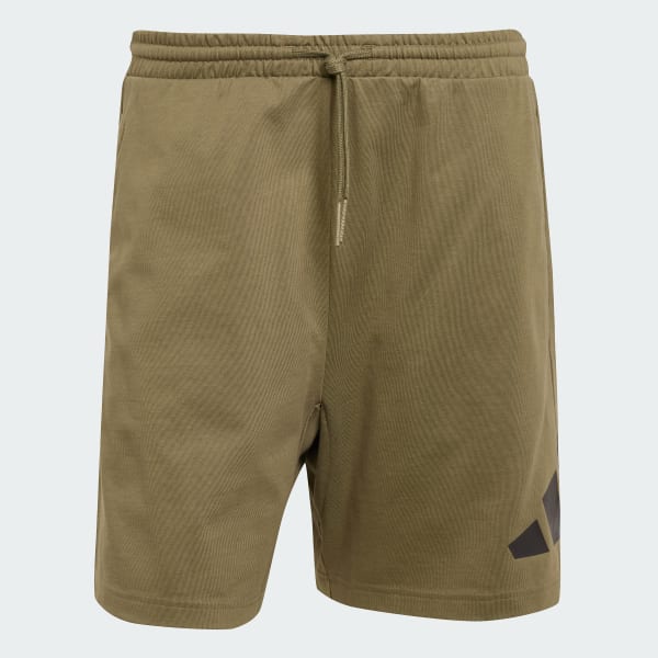 Green Essentials Big Logo Single Jersey Shorts