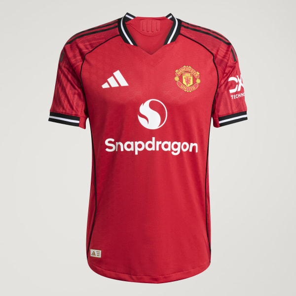 adidas Manchester United 25/26 Home Authentic Jersey - Red | Free