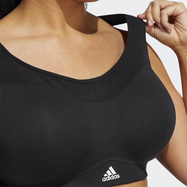 Black adidas TLRD Impact Training High-Support Bra (Plus Size) WH073