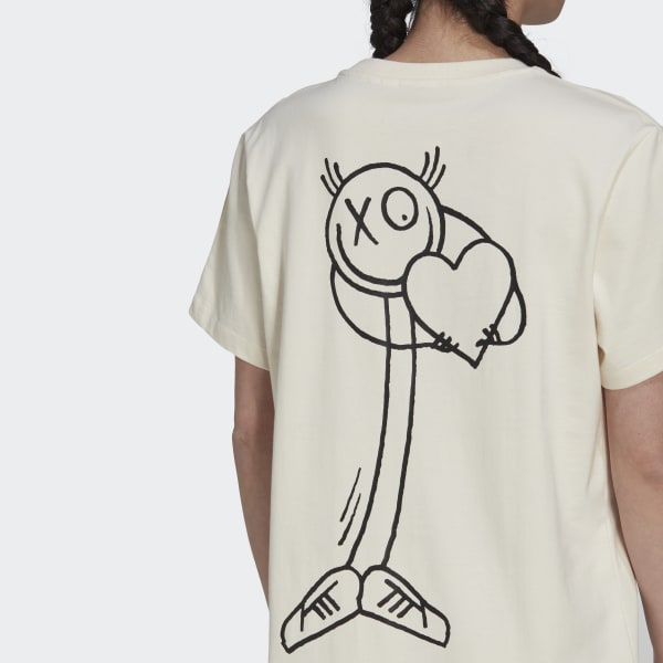 bílá Šaty adidas Originals x André Saraiva Tee CU153