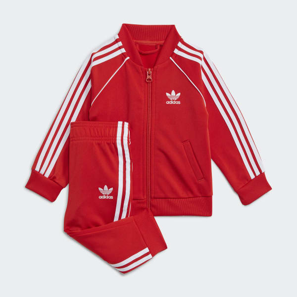 adidas sst trainingspak rood
