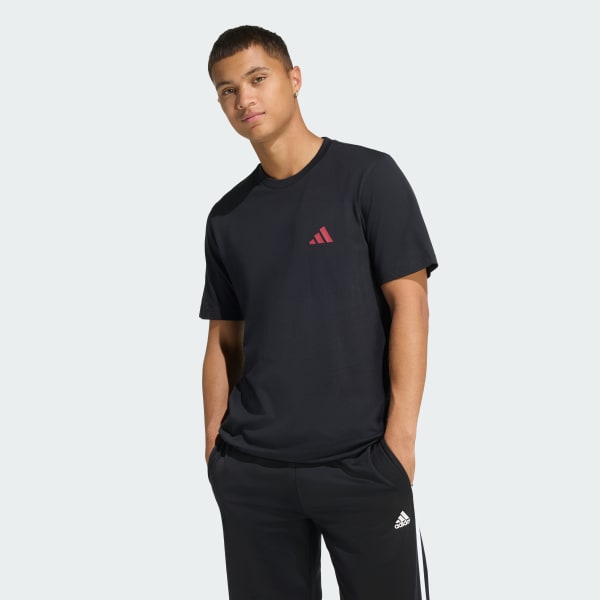 Black I LIKE THE STRIPES GRAPHIC T-SHIRT