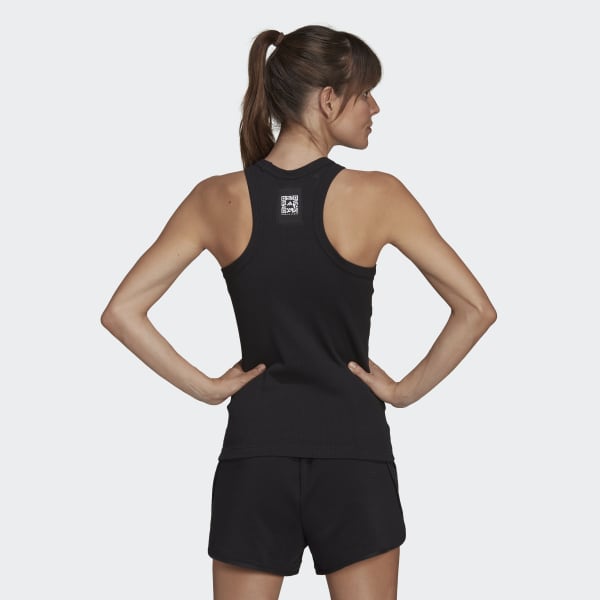 Sort Karlie Kloss x adidas Ribbed tanktop TJ461
