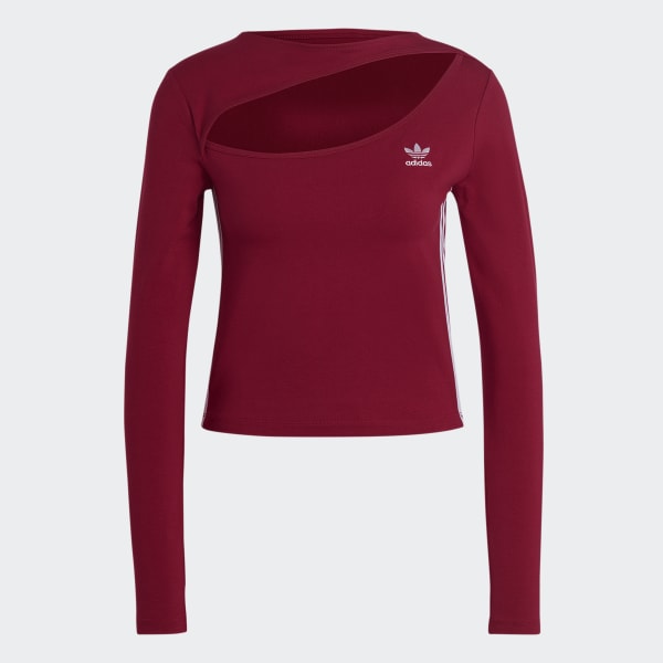 Red Centre Stage Cutout Top