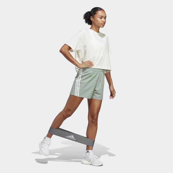 Green TRAINICONS 3-Stripes Woven Shorts